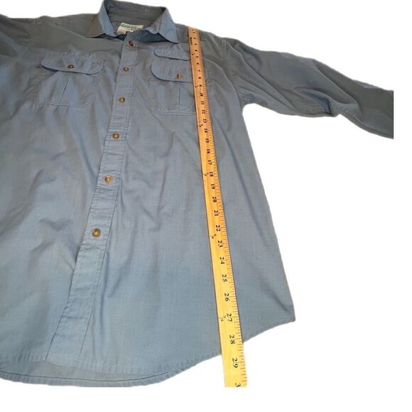 Orvis Buzz Off Insect Repellent Fishing Shirt. Blue. Size Large. Good Condition - Picture 9 of 11